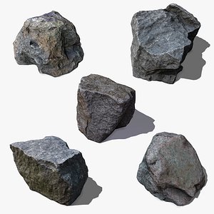 pack stones 3d obj