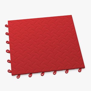 Connectable Floor Mat Red