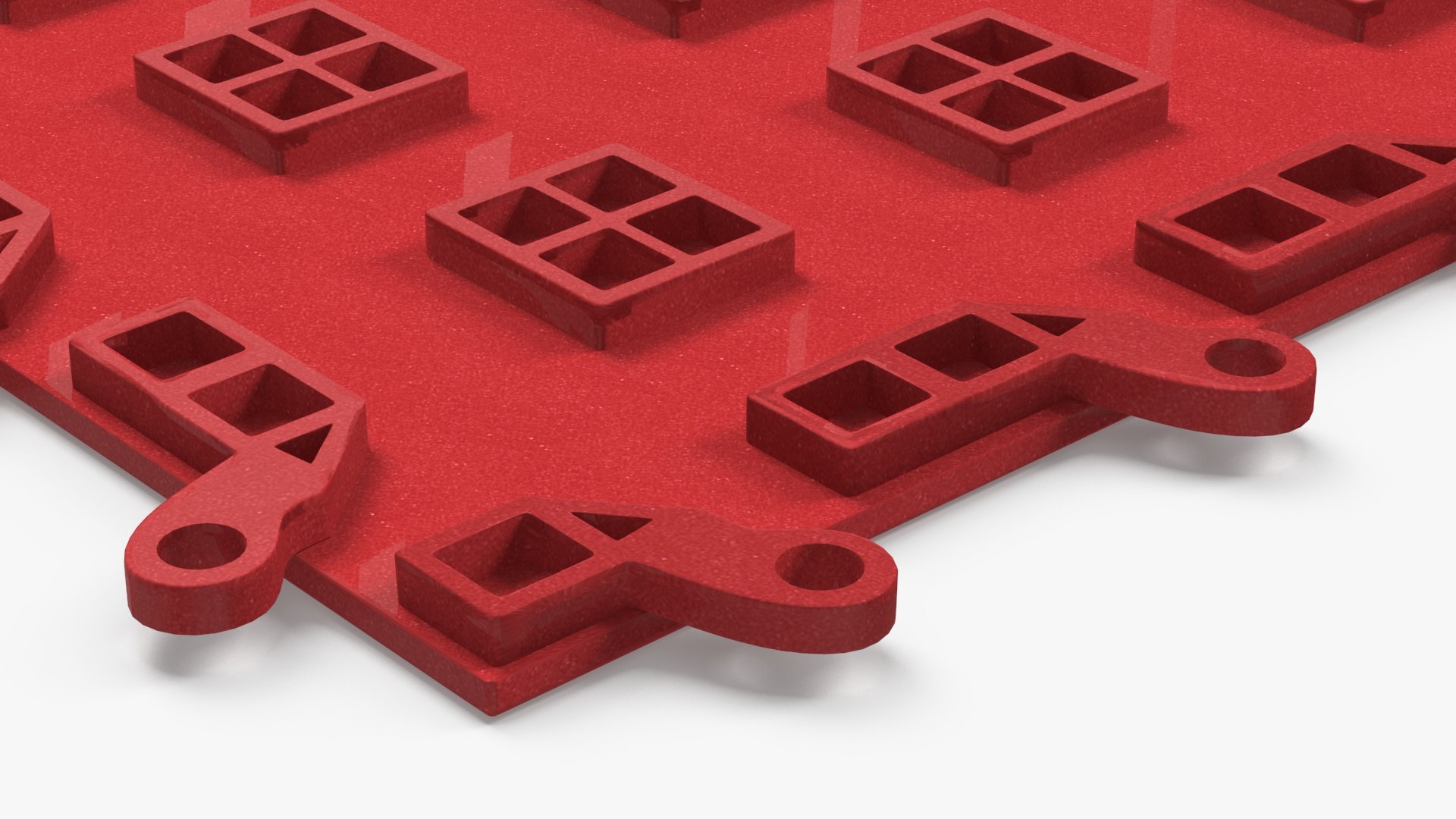 3D Connectable Floor Mat Red Model - TurboSquid 2234981