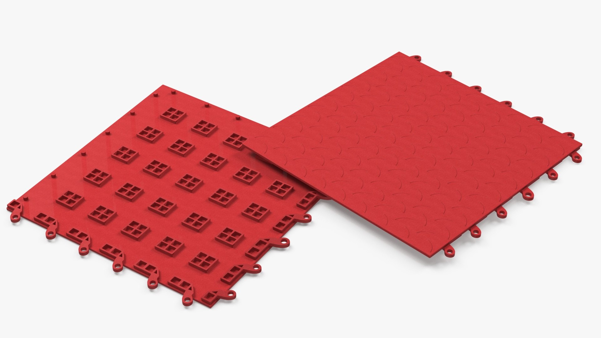 3D Connectable Floor Mat Red Model - TurboSquid 2234981