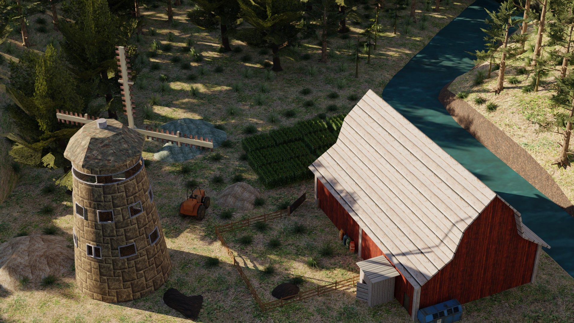 3D A Rustic Countryside Farm with Windmill and Riverside Barn model https://p.turbosquid.com/ts-thumb/5C/ylxMiS/3P/2/png/1747935917/1920x1080/fit_q87/c87719918a8d2139598faaa32fa2de039eaa7c4f/2.jpg
