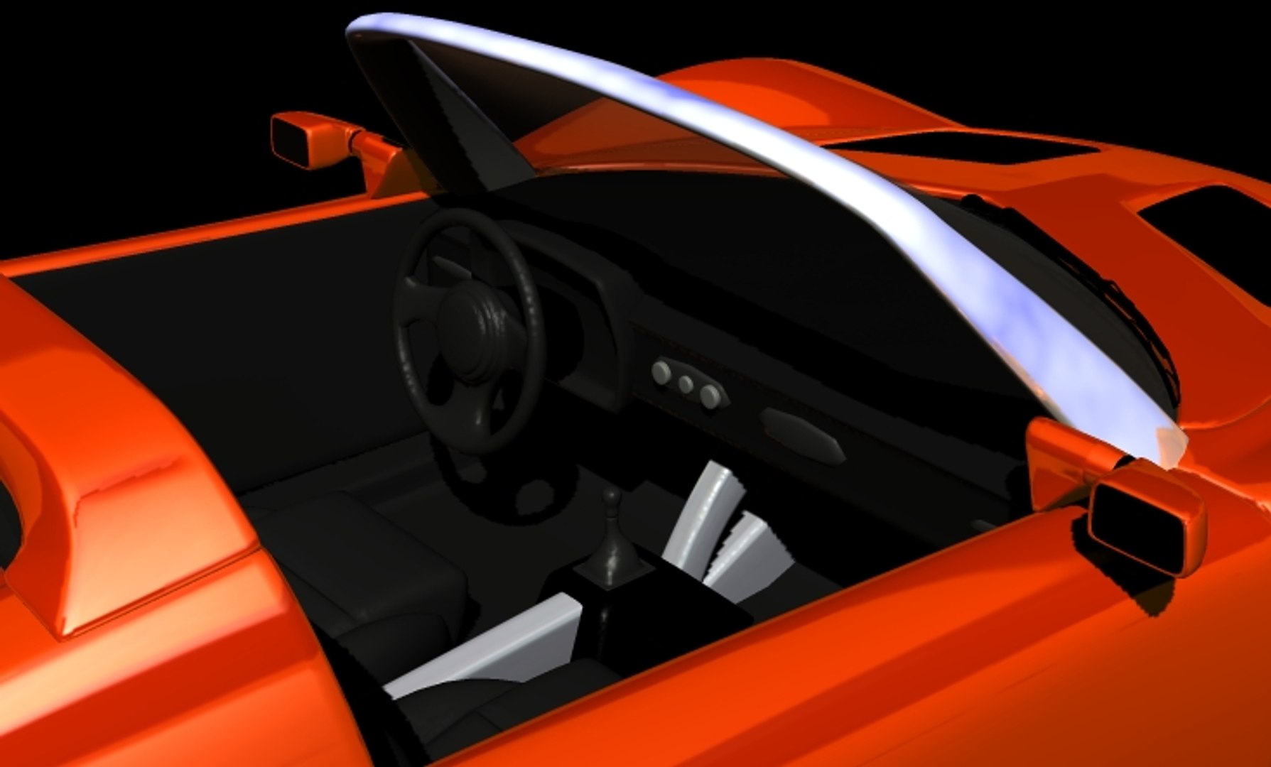 opel speedster cars 3d model