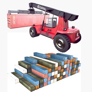 Reach Stacker and Container