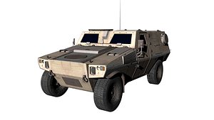 3d french military car