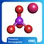 Potassium permanganate 3D Model KMnO4