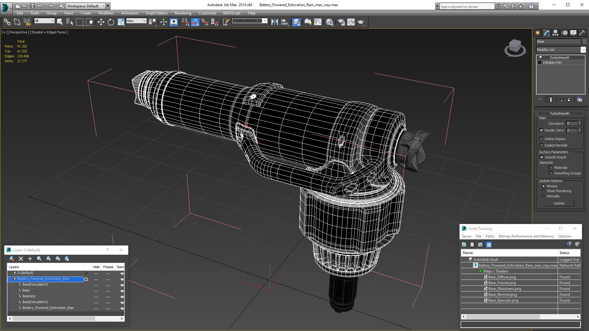3D Battery Powered Extrication Ram model - TurboSquid 1980921