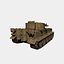 3d model german tiger tank