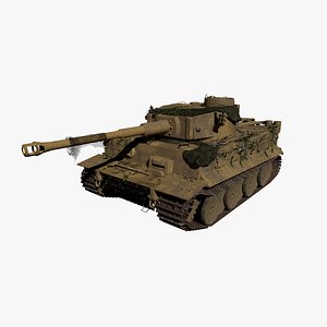 3d model german tiger tank