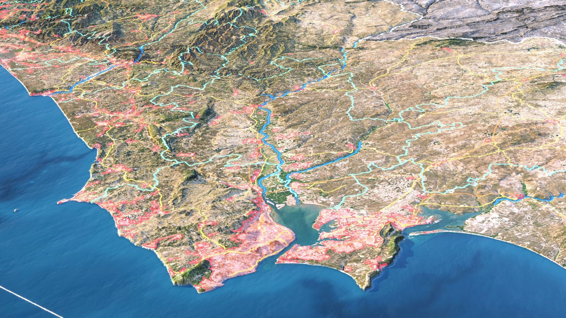Portugal Map - 12K Realistic Satellite Terrain - Elevation 3D https://p.turbosquid.com/ts-thumb/5D/8phj0I/UW/satellitemap_c1/jpg/1775682412/1920x1080/fit_q87/df37a337e3642f4ff8fcdfe120ae9e32f0bc741f/satellitemap_c1.jpg