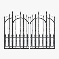 Cemetery Gate - Gothic Graveyard Entrance - Halloween Prop