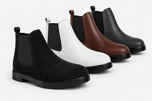 3D model Chelsea Boots 3D Model PBR FBX OBJ BLEND MAX Maya SPP low-poly 3d model