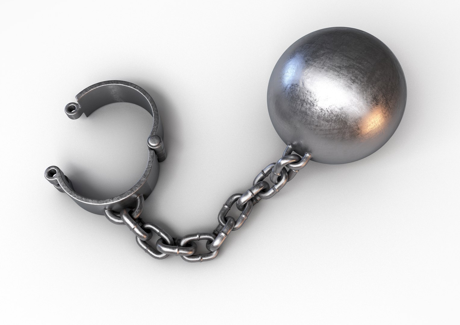 Halloween Ball And Chain Shackle Set - Prisoner Jail Costume Prop For Adults