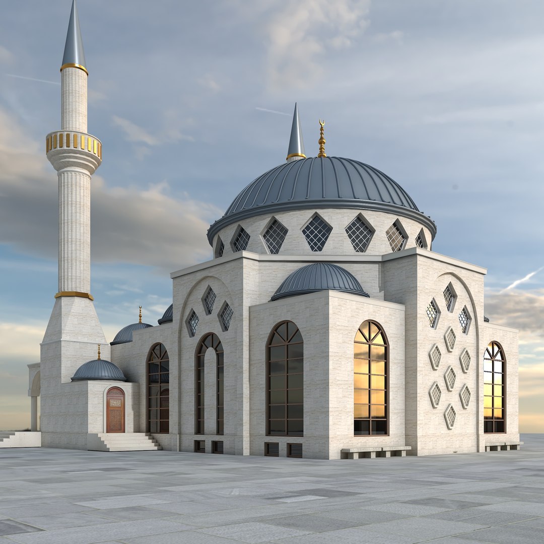 Mosque-2 3D Model - TurboSquid 1902624