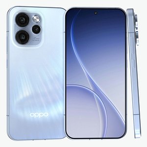 OPPO Reno 15 Aurora Blue 3D model