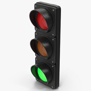 Green Traffic Light 3D model