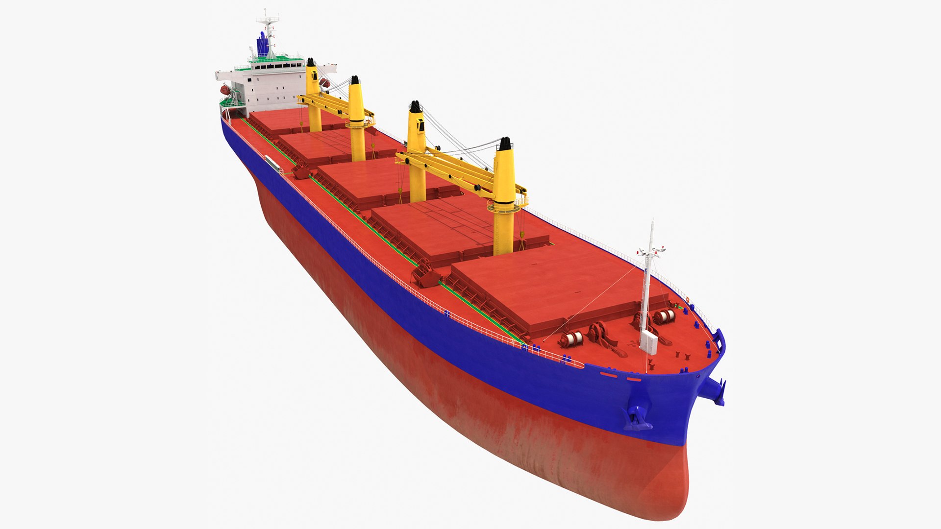 Marine Cargo Ship 3D model preview