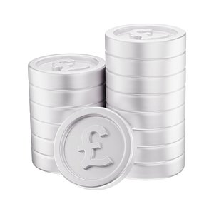 Coin Pound Twin Stack Icon