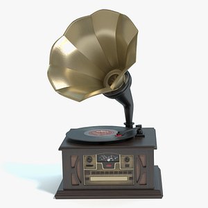 antique record player 3ds