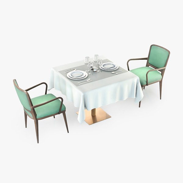 modelo 3d Mesa de restaurante clásica estilo vray - TurboSquid 2209498