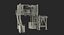 mobile mixing plant generic 3D model