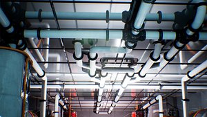 3D Scifi Modular Pipes 17 Assets