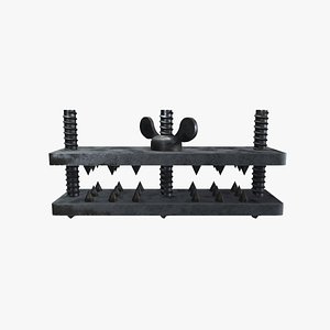 3D Medieval Thumb Screw Crusher model