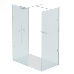 3D rectangular shower