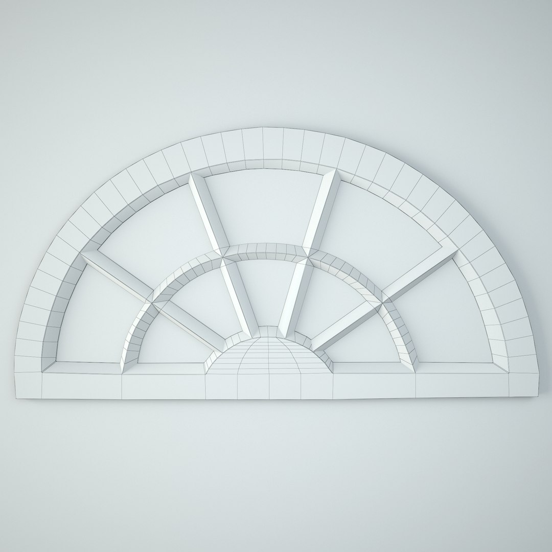 3D Antique Window Arch Mirror Model - TurboSquid 2271850