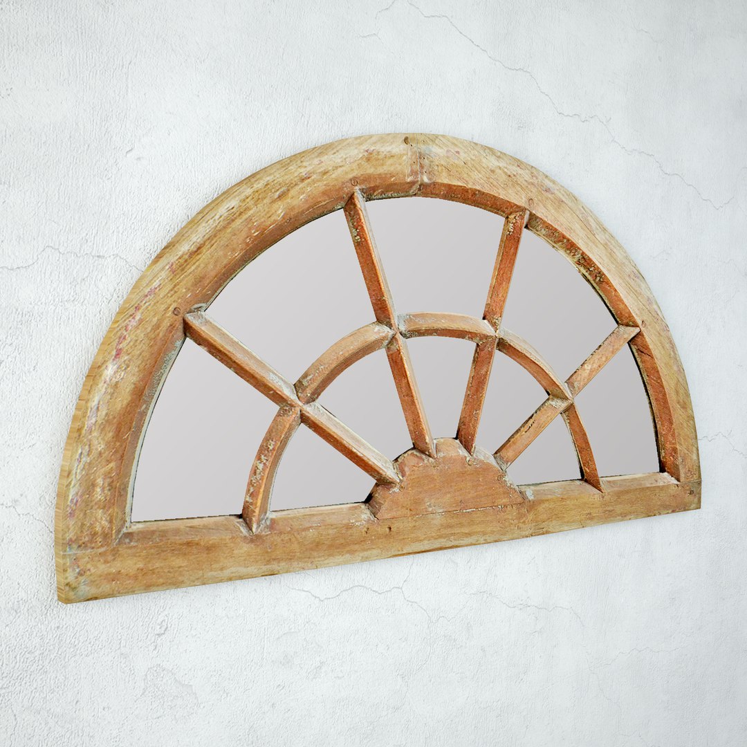 3D Antique Window Arch Mirror Model - TurboSquid 2271850