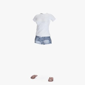 Summer Clothing for Female 3D