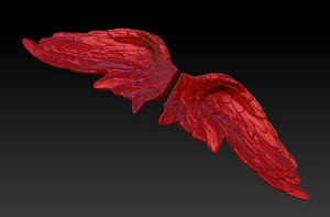 angels wings 3d obj