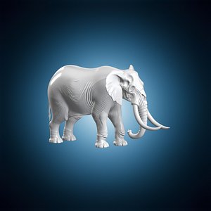 Elephant Skull Relic 3D Print Model 3D