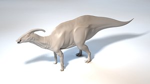 Parasaurolophus cyrtocristatus model