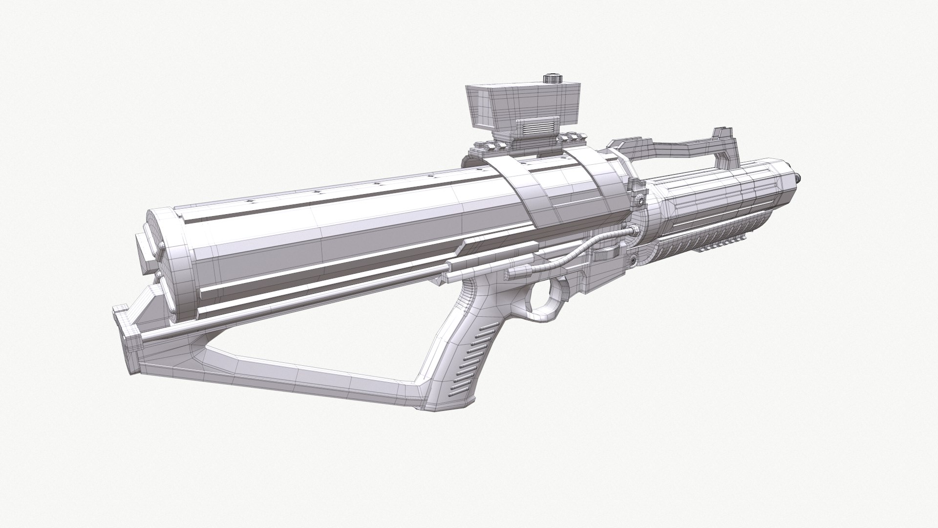 Rifle Minigun 3d Model