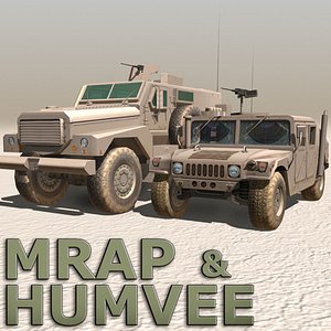 cougar desert humvee 3d model
