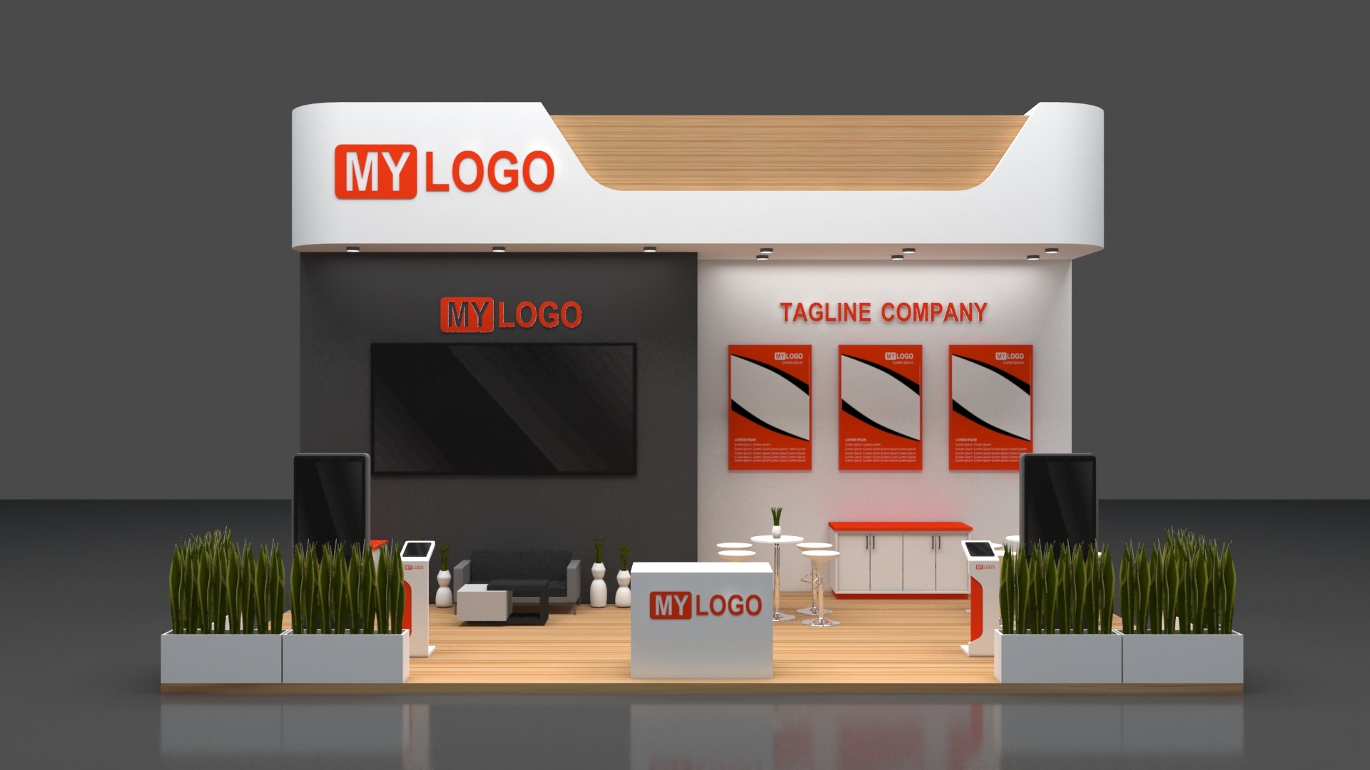 Booth 9x5m 3D https://p.turbosquid.com/ts-thumb/5E/7AIYdH/RC/scene1/jpg/1672991378/1920x1080/fit_q87/77d3a8111076990cab76f1b4744ef688d1f5e30c/scene1.jpg