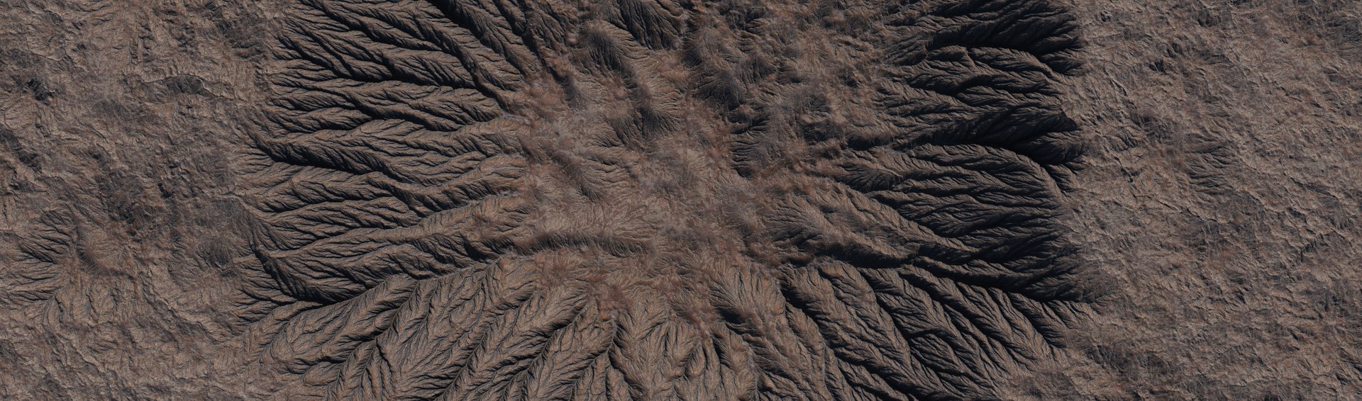 16k Massive Crater Shaped Terrain 3D Model And Height Map 3D Model ...