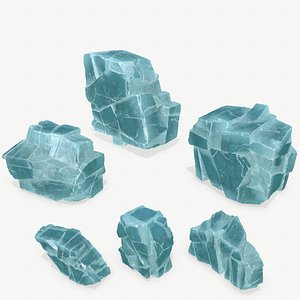 ice rocks 3D model
