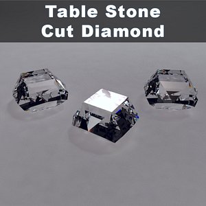 3dsmax table stone cut diamond