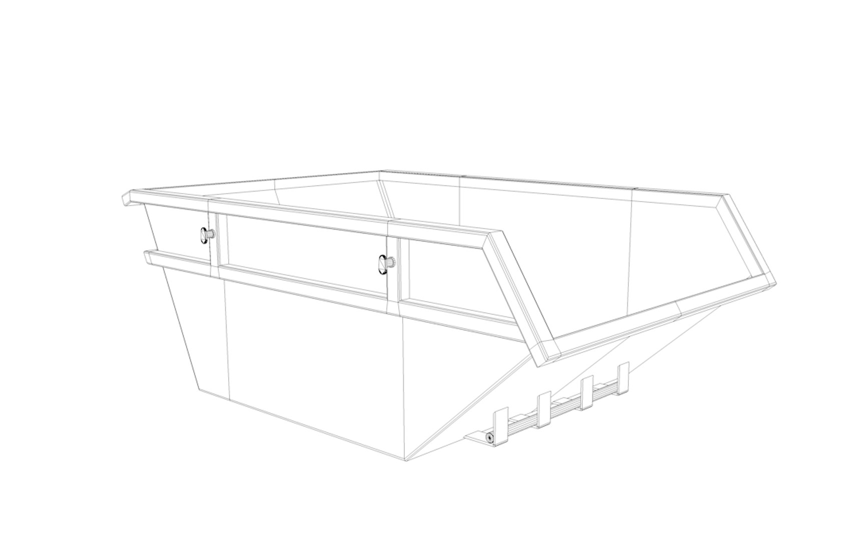 Skip Dumpster 3d Obj