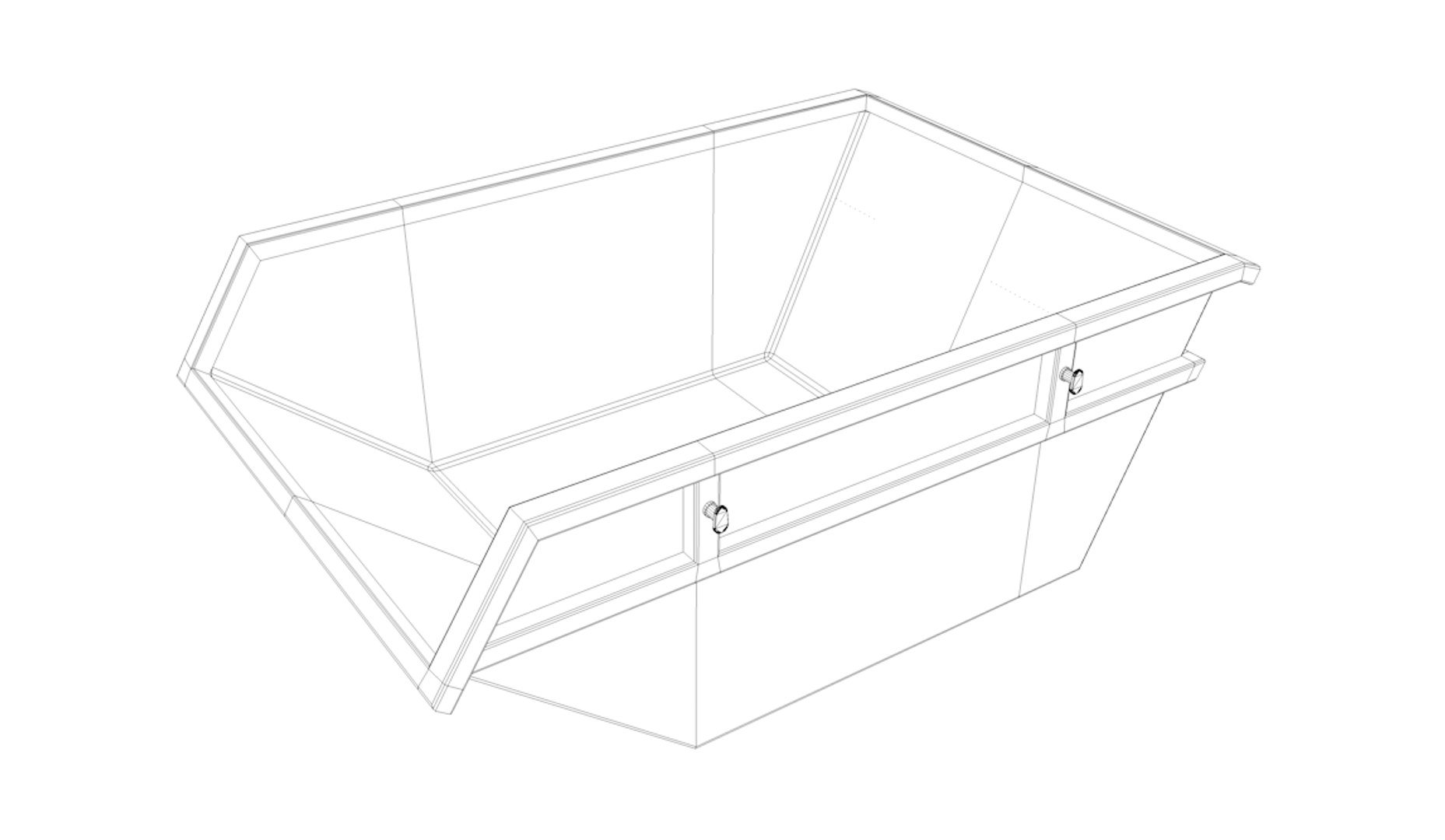 Skip Dumpster 3d Obj