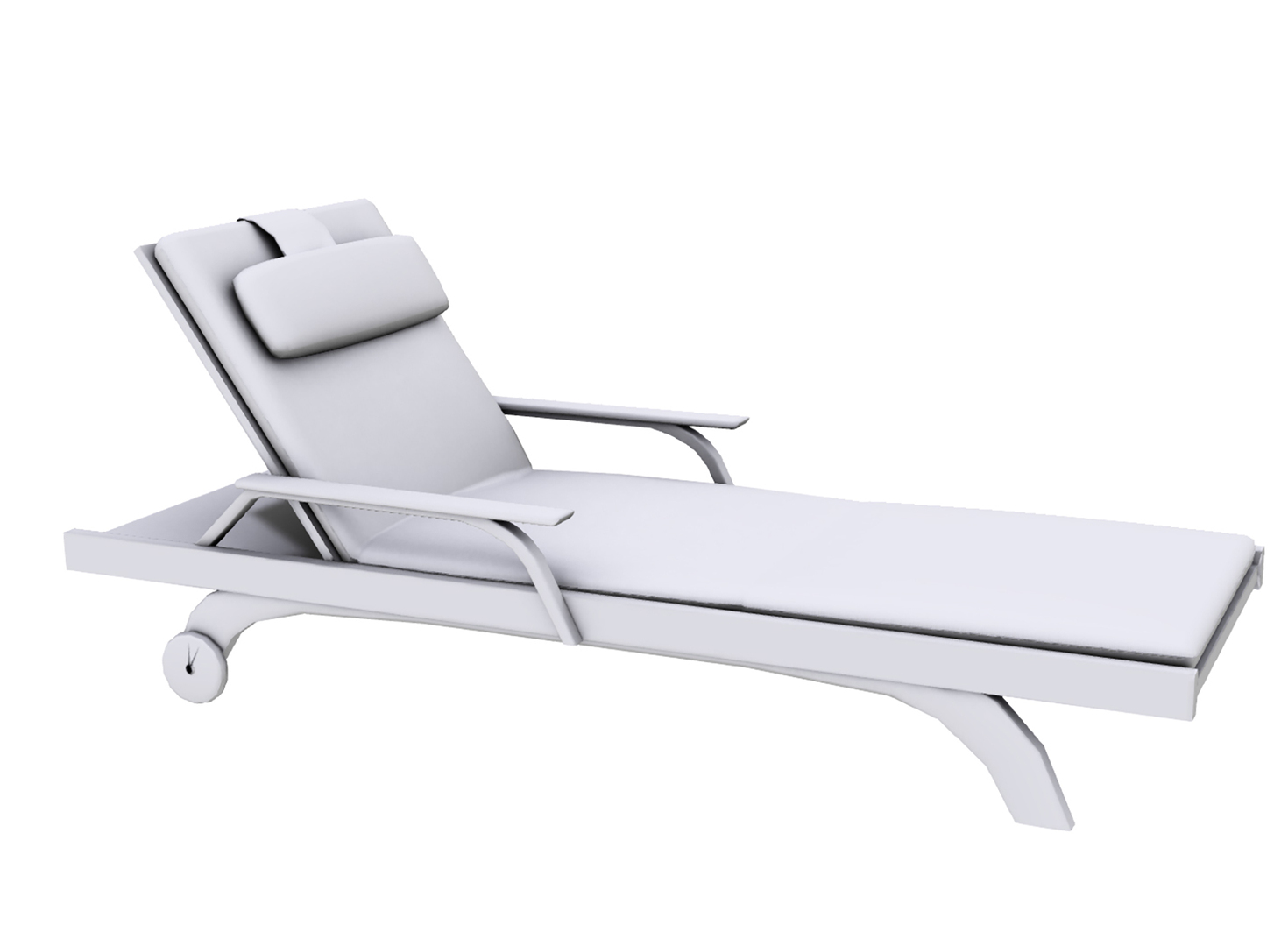 modèle 3D de Chaise longue au bord de la piscine TurboSquid 1744882