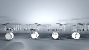 drum set c4d