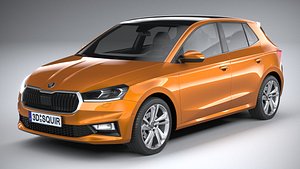3D Skoda Fabia 2022 model
