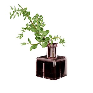 Vase with plant brach 3D model