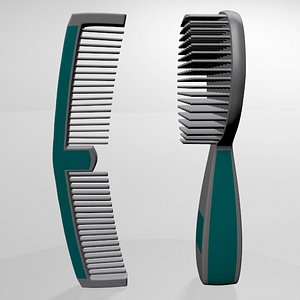 3D Brush and Comb 01