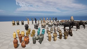 Statue Package 3D model