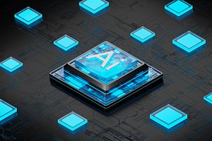 3D AI processor chip