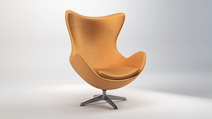 3D Egg Swivel Lounge Chair model