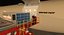 B 747-400F Cargolux Loading Operation Scene 3D model